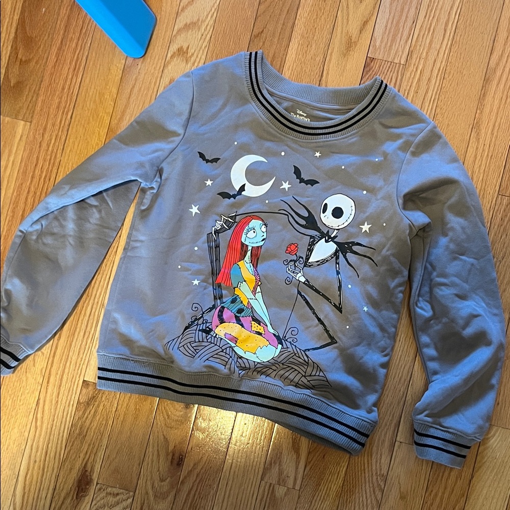 Gray Nightmare Before Christmas Sweatshirt